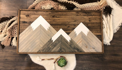 Three Sisters Mountains Dark Walnut